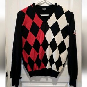 Galvin Green Portstewart Golf Club Mens XL V Neck Sweater Wool Blend